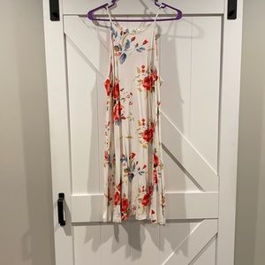 White floral dress
